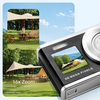 Zfzs C23s kamera — CMOS 2/3 hüvelykes szenzor, 60 MP, 10x optikai zoom, makro