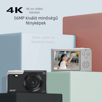 Kezdő szintű 4K CMOS kamera 24 MP-s szenzor, 16x optikai zoom, 3840x2160 felbontás, periszkópos objektív