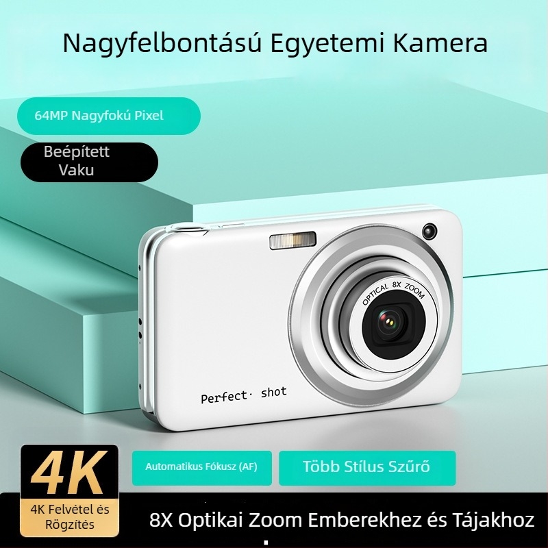 Zfzs V610 kamera, 2/3 hüvelykes CMOS szenzor, 64 MP, 8x optikai zoom, teleszkópos objektív, manuális működés
