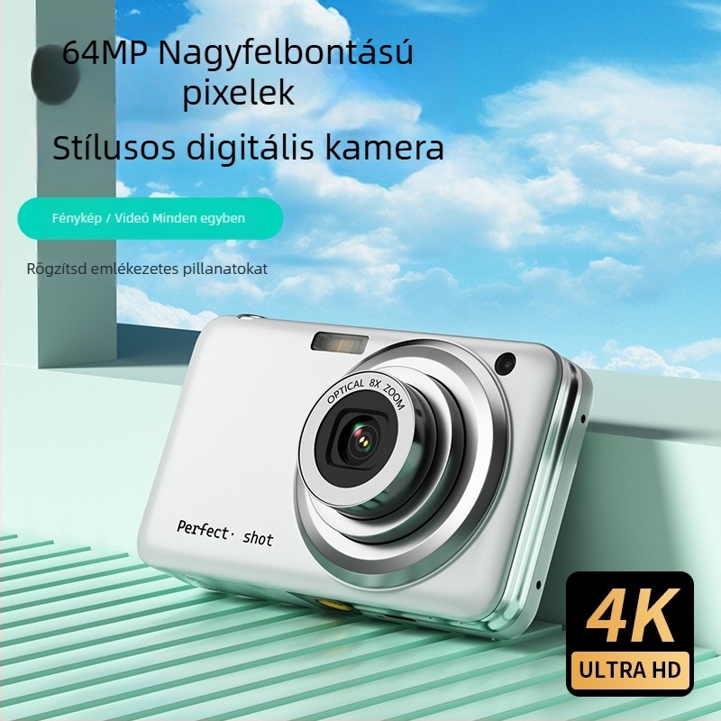 V610 kamera – 2/3'' CMOS szenzor, 64MP, 8x optikai zoom, teljes manuális működés, 2.8 inch HD LCD
