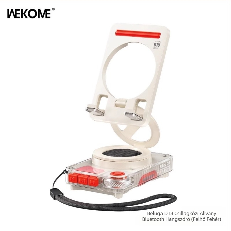 M2 hajlékony Bluetooth hangszóró telefonállvánnyal, 5W, Bluetooth 5.3, beépített 1200–2000 mAh akkumulátor, frekvenciatartomány 20 Hz–20 kHz