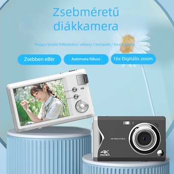 CDFA belépő szintű digitális kamera CMOS 48 MP szenzorral, 16x optikai zoom, periszkóp objektív, teljes manuális működés, HD kijelző
