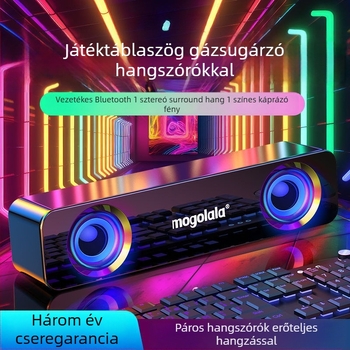 Asztali mini hangsugárzó USB töltéssel, Bluetooth és 3,5 mm, frekvencia-átvitel 100 Hz–20 kHz, SNR ≥70 dB, IPX7 vízálló