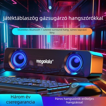 Asztali mini hangsugárzó USB töltéssel, Bluetooth és 3,5 mm, frekvencia-átvitel 100 Hz–20 kHz, SNR ≥70 dB, IPX7 vízálló