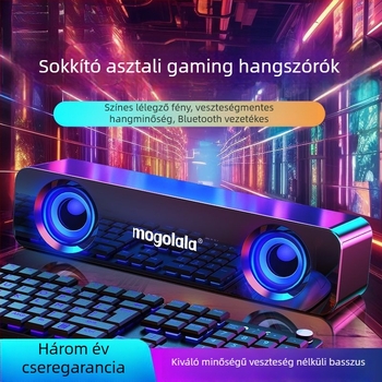 Asztali mini hangsugárzó USB töltéssel, Bluetooth és 3,5 mm, frekvencia-átvitel 100 Hz–20 kHz, SNR ≥70 dB, IPX7 vízálló