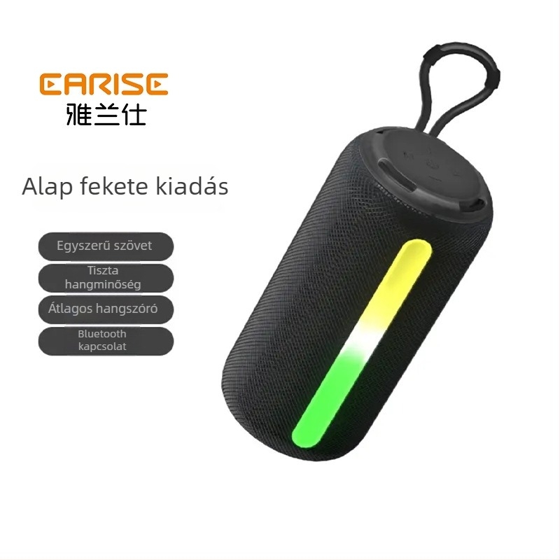 Hordozható Bluetooth hangszóró mély basszusúval, Bluetooth 5.3, 10W, IPX5 vízálló, beépített akkumulátor 4000–6000 mAh, frekvencia 20 Hz–20 kHz