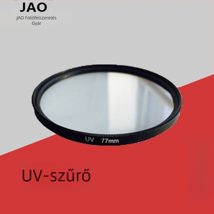 DSLR-kamera UV-szűrő, JAO-UV modell, egyszerű UV-szűrő, OEM gyártás, márka JAO