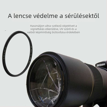DSLR UV-szűrő – univerzális, ultra vékony, átlátszó üveg