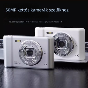 Magas felbontású belépő szintű diákkamera retro CCD-vel, kompakt vlogkamera