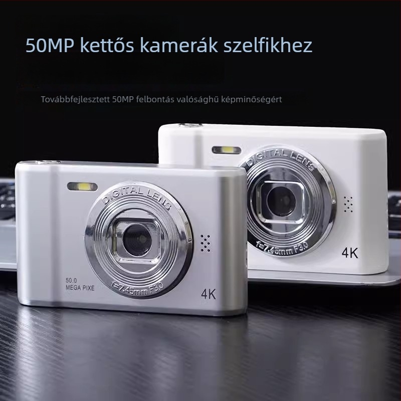 Magas felbontású belépő szintű diákkamera retro CCD-vel, kompakt vlogkamera
