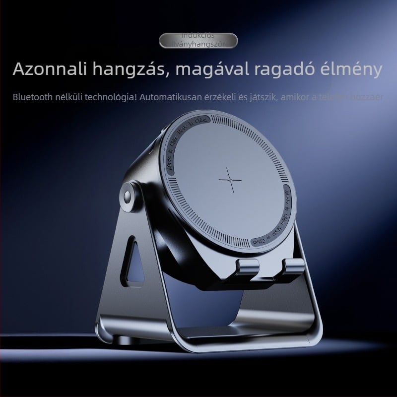 Bluetooth hangszóró LED-es fényekkel és asztali tartóval – beépített akkumulátor 1000–1200 mAh, Bluetooth 5.3, frekvencia 20 Hz–20 kHz, SNR ≥85 dB, hatótáv 10 m