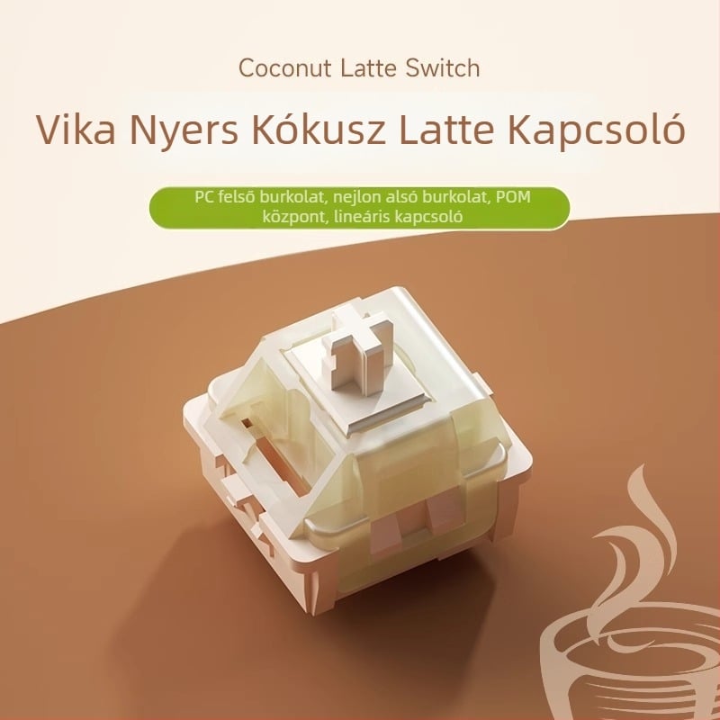 Weikav/vega Raw Coconut Latte ötpin lineáris mechanikus billentyűzet-kapcsoló testreszabással