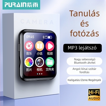 Purple Rain M2 Digitális kamera diákoknak: MP3, rádió, regényolvasó, szótár és fordítás, HD videó, Bluetooth