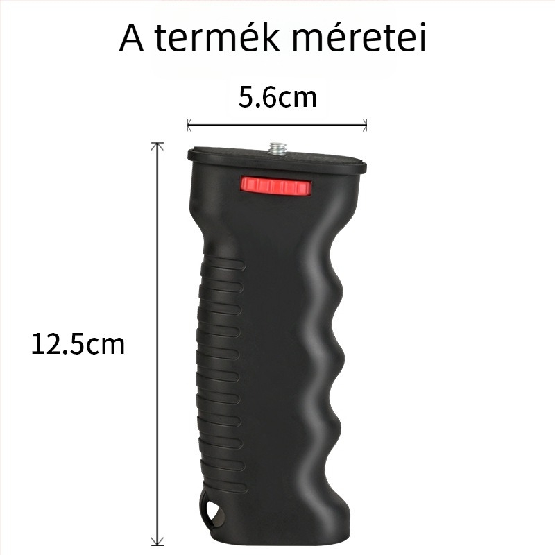 Stabilizátor fogantyú – többfunkciós, univerzális, LED tartóval DSLR kamerákhoz (MMSP, ABS, OEM)