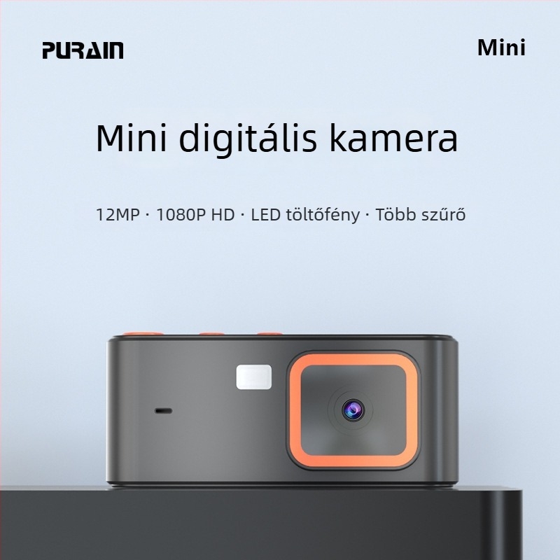 Zseb CCD digitális kamera – kompakt retro mini kamera campusra, ultra éles