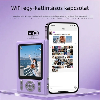 Digitális CCD kamera 21 MP, 16x optikai zoom, 7360×4912 felbontás, 2,8 hüvelykes LCD