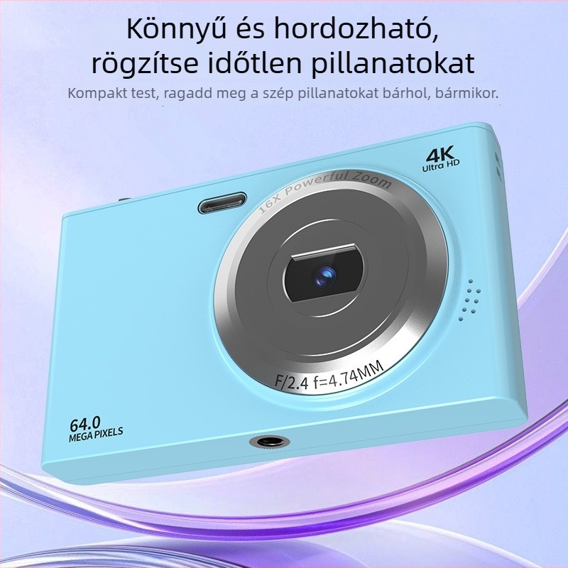 Digitális CCD kamera 21 MP, 16x optikai zoom, 7360×4912 felbontás, 2,8 hüvelykes LCD