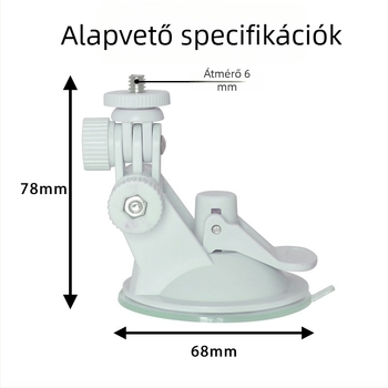 XFH Autóba szerelhető szívófejes tartó, alap 68 mm, többirányú, fix tartó, OEM