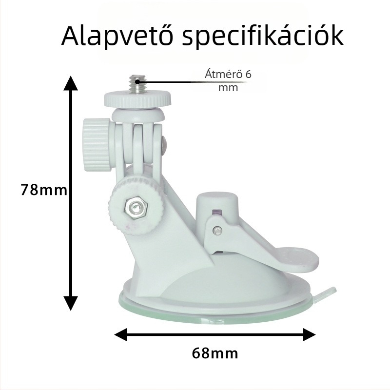XFH Autóba szerelhető szívófejes tartó, alap 68 mm, többirányú, fix tartó, OEM