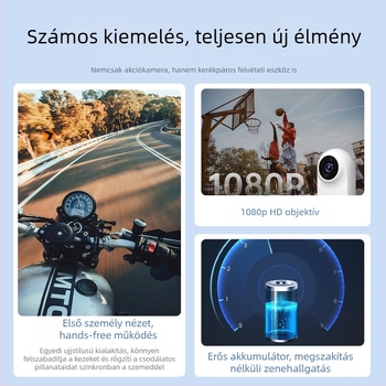 WiFi mini ujjkamera, 2MP, ABS ház, modell A100+, mozgásrögzítő motorkerékpárokhoz és háziállatokhoz