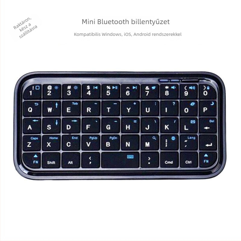 BK103 Mini Bluetooth billentyűzet — kétüzemmódú (Bluetooth és kábeles), 49 gomb, ABS anyag, univerzális kompatibilitás asztali/tablet eszközökkel, könnyű és hordozható