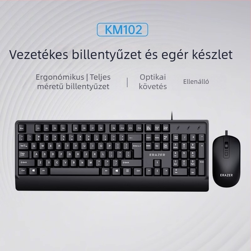 Superpower vezetékes billentyűzet és egér készlet — kábelcsomag, USB billentyűzet, USB egér