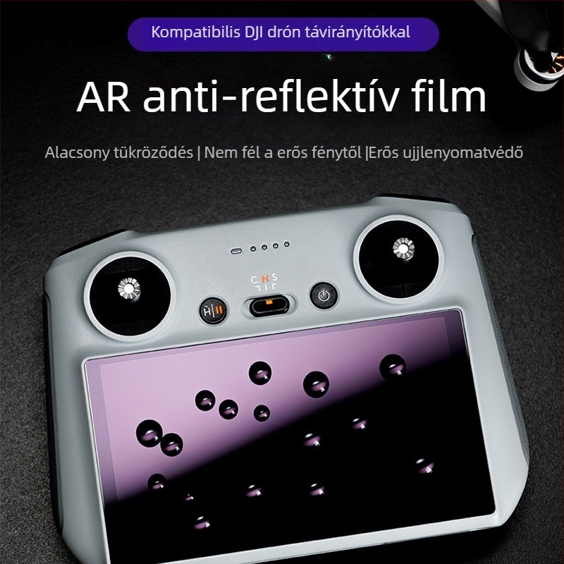 AR kijelzőfilm Dji távirányítóhoz, RC/RC2/Mini3 Pro/4 Pro modellekhez | PET anyag, anti-reflektív