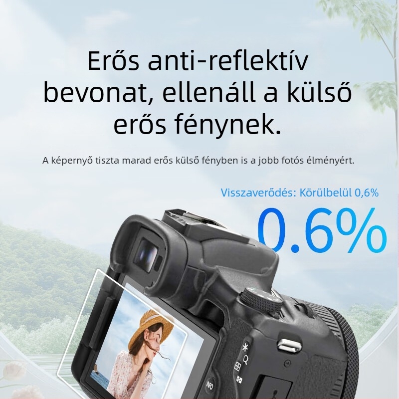 Canon EOS R50/R6 kijelzővédő - AR-anti-reflexiós PET, többszintű lamináció, Yisi márka