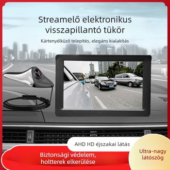 Autó holttér kamera Shark Fin modell, 1080p, 12V, 170° állítható, CVBS/AHD