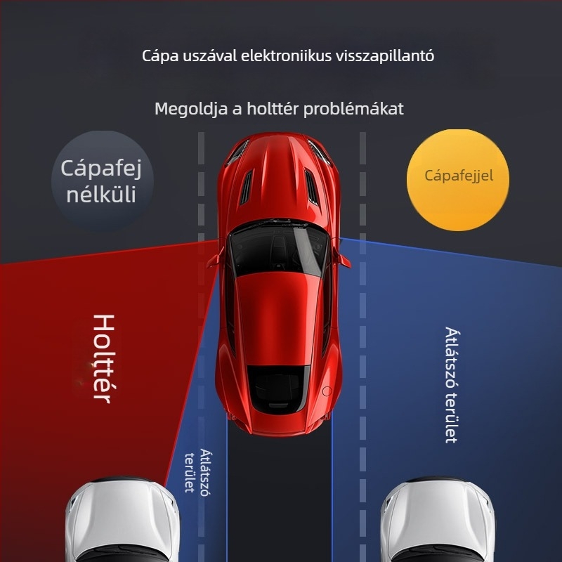 Autó holttér kamera Shark Fin modell, 1080p, 12V, 170° állítható, CVBS/AHD