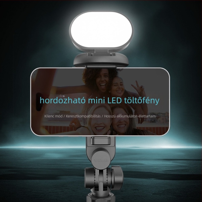 LED töltőfény élő közvetítéshez és fotózáshoz, 10W alatt, három színhőmérséklet, asztali használat