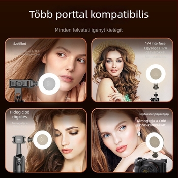 LED kitöltőfény mobil élő közvetítéséhez; modell D07; teljesítmény <10W; feszültség 3,7V; hordozható