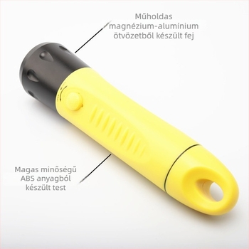 Búvár LED zseblámpa, vízálló, újratölthető, 5400mAh akkumulátor, 200–500 m hatótáv