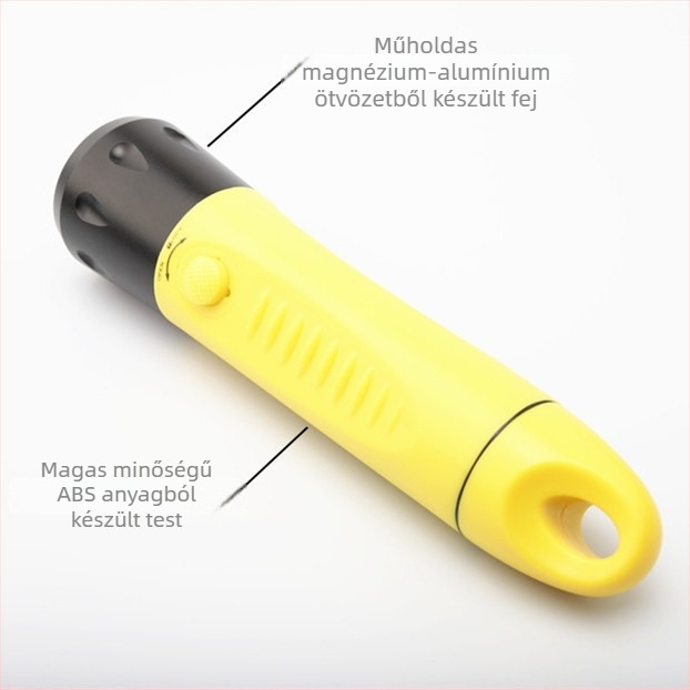 Búvár LED zseblámpa, vízálló, újratölthető, 5400mAh akkumulátor, 200–500 m hatótáv