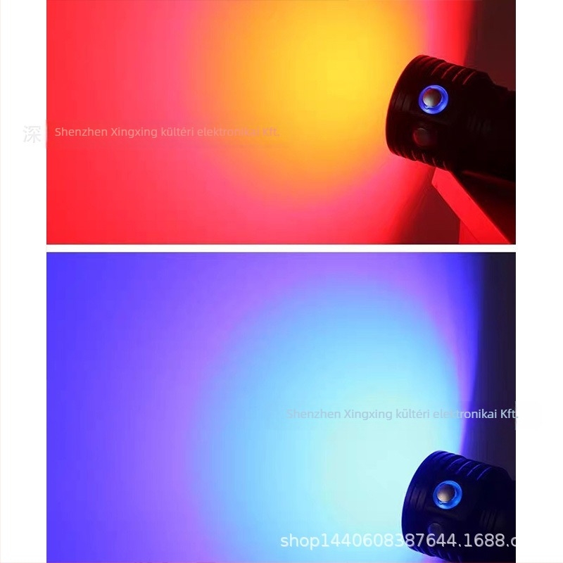 Búvárkodáshoz alkalmas LED világítás fotózáshoz, 15 LED, 150W, 360° forgatható, újratölthető 2000mAh, hatótáv 100–200 m