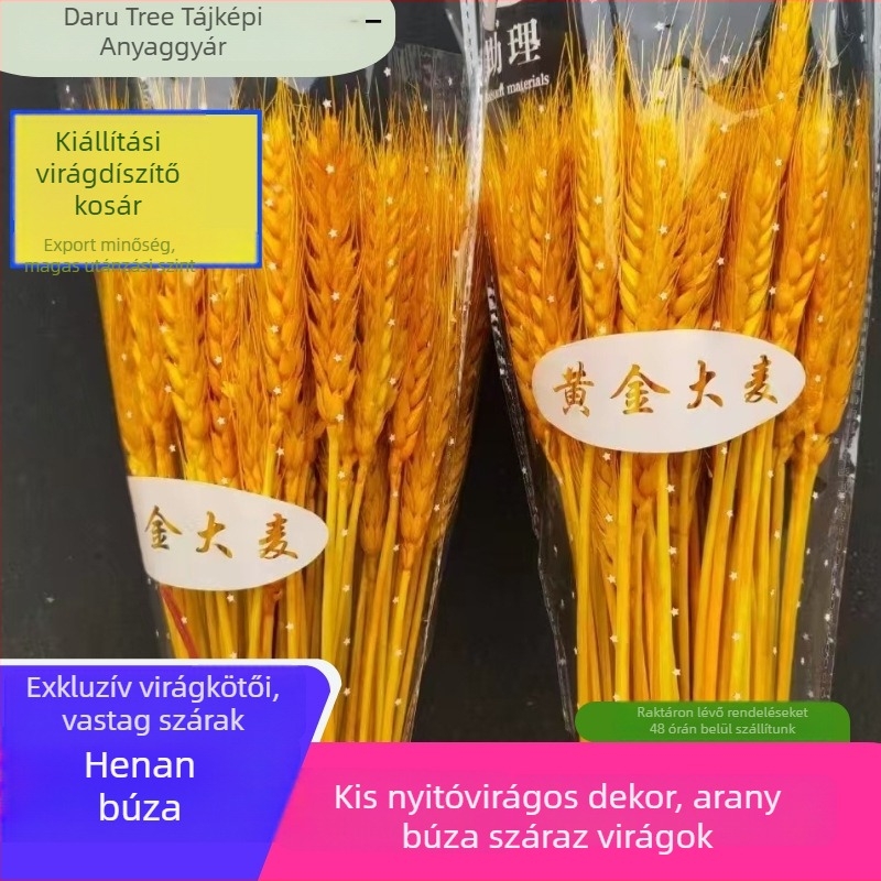 Szárított virágokból álló kompozíció árpával — Márka: Big Banyan Tree Landscape Materials Factory; Anyag: Szárított és megőrzött virágok; Fajta: Árpa