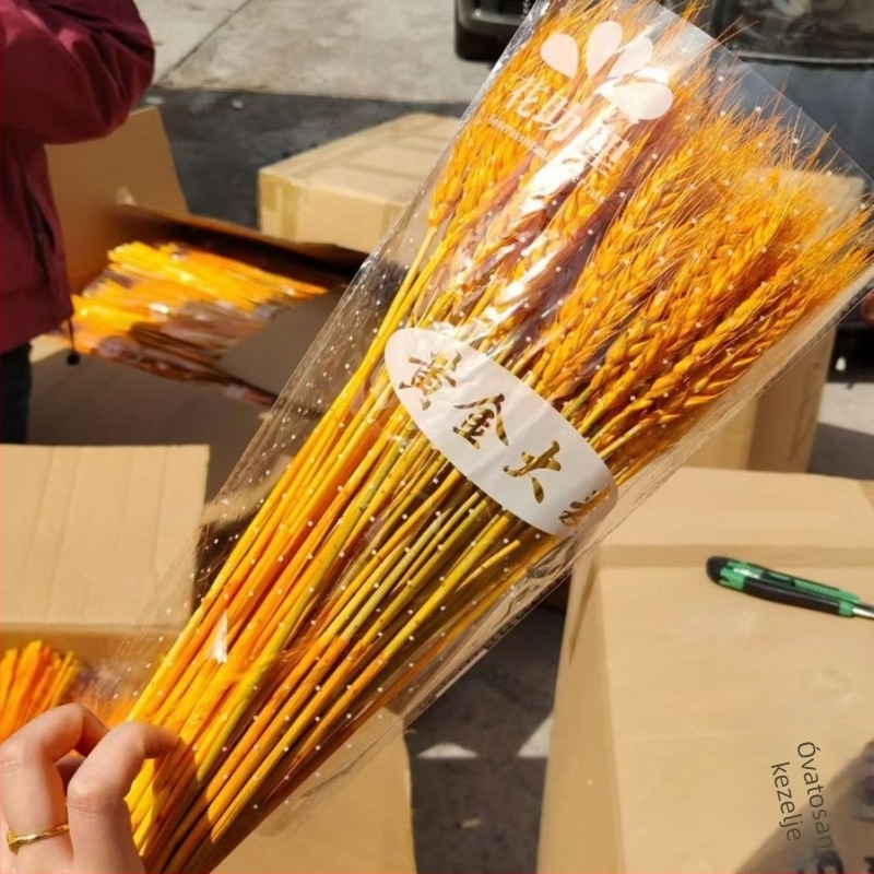 Szárított virágokból álló kompozíció árpával — Márka: Big Banyan Tree Landscape Materials Factory; Anyag: Szárított és megőrzött virágok; Fajta: Árpa