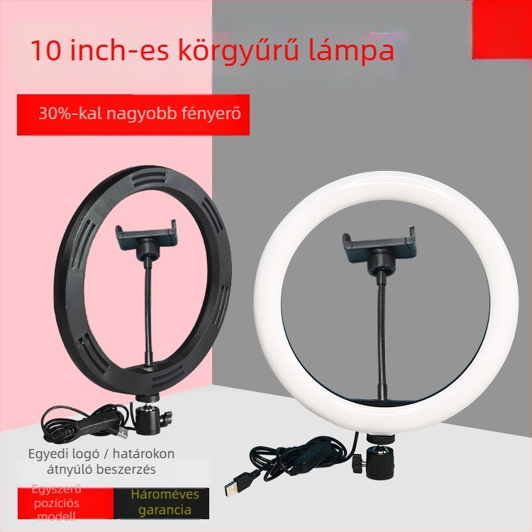 SH-d1 – Kör alakú USB LED világítás fotózáshoz és élő közvetítésekhez, három színhőmérséklet, 220V, 10W alatt