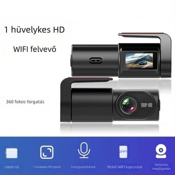 Autós dash cam 1080p HD éjjellátással, 170° széles látószög, Wi‑Fi és TF kártya slot