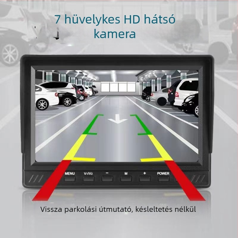 Kamionos dash cam elő- és hátsó felvétellel, 1080p, 170° látószög, TF-kártya, 12-36V tápegység