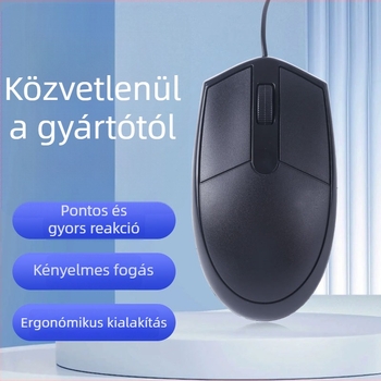 Vezetékes USB egér, 1200 DPI, 3 gomb, 1,2 m kábel