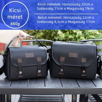 Fényképezőgép táska, PU anyag, kézitáska stílus, férfiaknak, otthoni tároláshoz, fotózásra használható táska