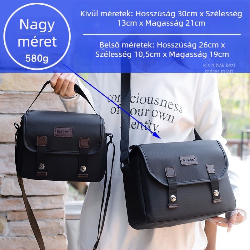 Fényképezőgép táska, PU anyag, kézitáska stílus, férfiaknak, otthoni tároláshoz, fotózásra használható táska