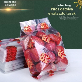 Átlátszó ajándéktasak 100 g egészséges datolák