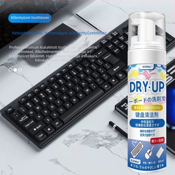 Billentyűzet- és képernyőtisztító – Mindenre használható tisztítószer billentyűzetekhez, telefonokhoz és egerekhez; 200 ml, 75 darab a dobozban; mélytisztítás, olajfolt eltávolítása, biztonságos formula
