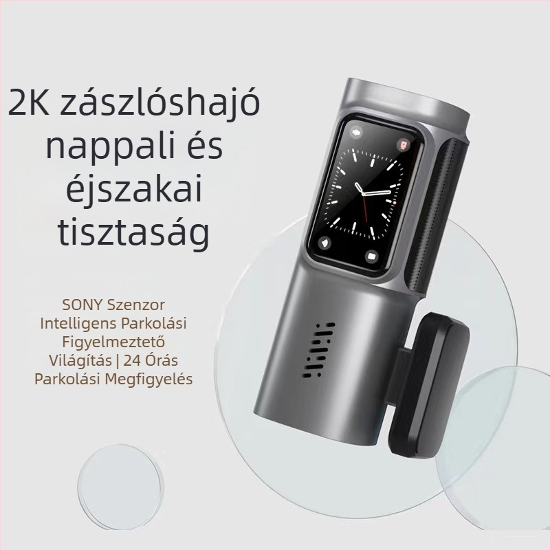 Egyoptikás autós dash cam, Wi‑Fi, 170° látószög, 2160P felvétel, 14MP fotók, parkolás figyelése és ciklikus felvétel
