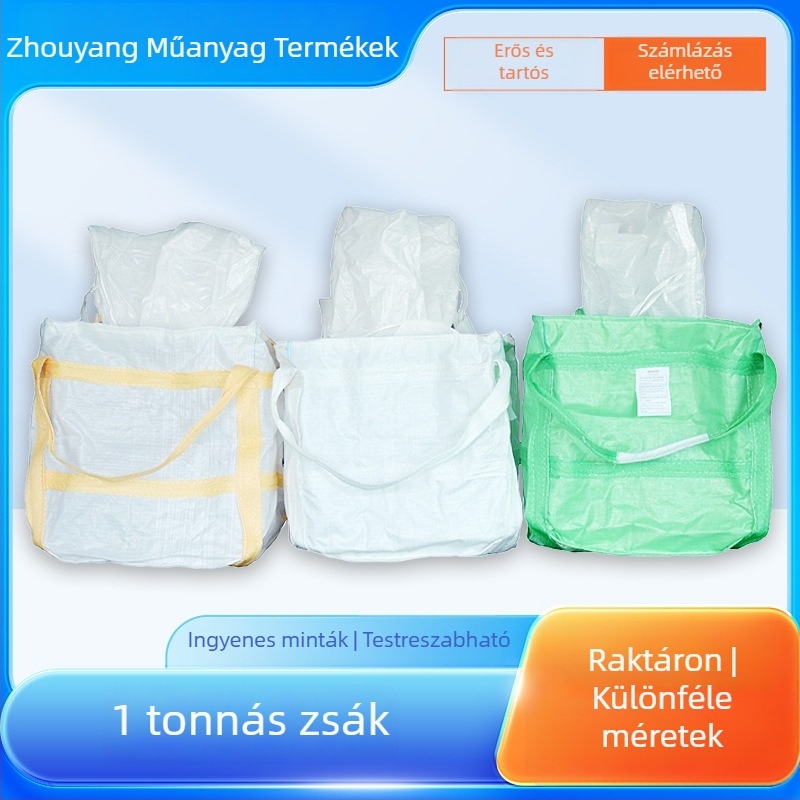Kompozit PP szőtt zsák, 1 000 kg teherbírás, Színes nyomtatás, Műanyag anyag, Márka Zhouyang