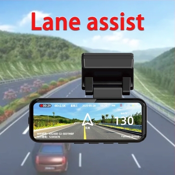 4K első és hátsó duál rögzítésű autókamera, 150°-os látószög, 3,0 hüvelykes LCD, Wi‑Fi