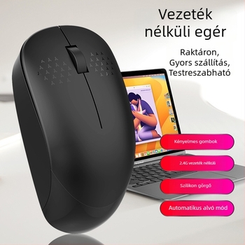 2.4G vezeték nélküli optikai egér T1 - USB, 1600 DPI, 3 gomb, ergonómikus, 10 m hatótáv