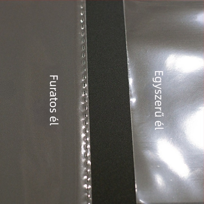 Átlátszó OPP csomagoló taska, öntapadós, forró vágás él, logó nyomtatás, 0,5 mm tolerancia, 100% új anyag